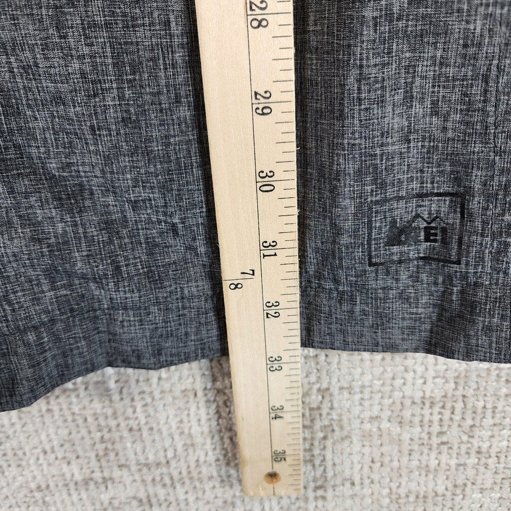 REI E1 Elements Detachable Hood Trench Coat Womens M Gray Rain Jacket Belted - Picture 8 of 14